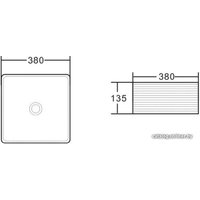 Умывальник BelBagno BB1407