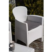 Набор садовой мебели Ipae Progarden JUN06CBI (белый)