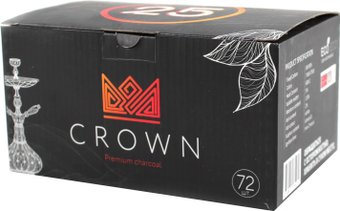 Уголь для кальяна Crown Premium 25 мм 72 шт