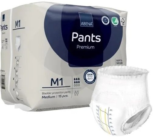 

Трусы-подгузники для взрослых Abena Pants M1 Premium (15 шт)