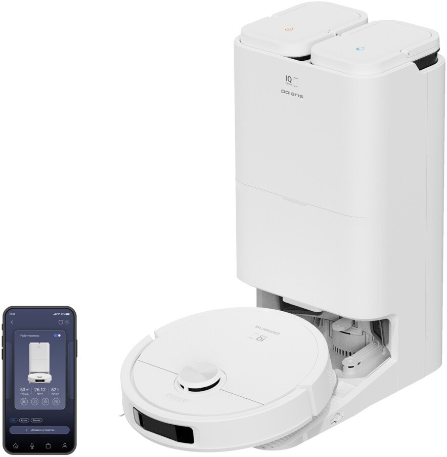 

Робот-пылесос Polaris PVCRAC 7790 Pro Wi-Fi IQ Home (белый)