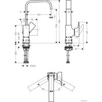 Смеситель Hansgrohe Metropol 32511670