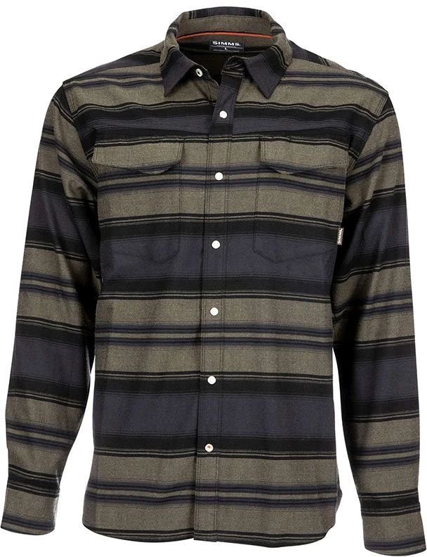 

Рубашка Simms Gallatin Flannel LS Shirt (L, серый/черный)