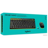 Офисный набор Logitech MK240 Nano (черный)