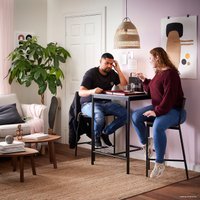 Стул Ikea Сандсберг 505.146.53 (черный/коричневая морилка)