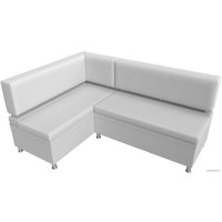 Угловой диван Лига диванов Стайл левый 114527L (экокожа белый)