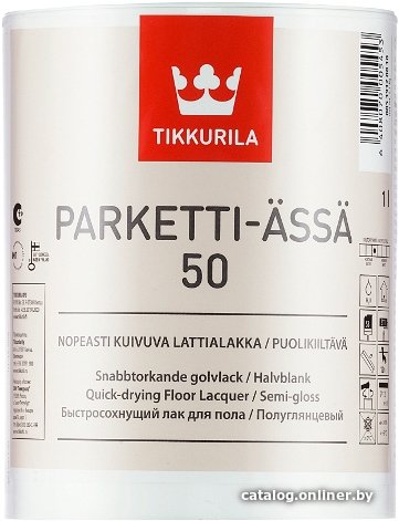 Лак Tikkurila Parketti Assa 1 л (полуглянцевый)