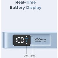 Внешний аккумулятор Ugreen MagFlow PB773 10000mAh (голубой)