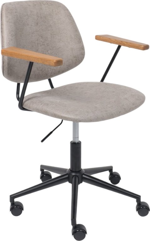 

Офисное кресло AksHome Trix (экокожа винтажный светло-серый Watusi 09/черный)