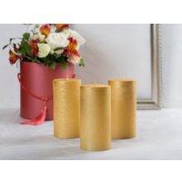 Набор свечей Мелт 150 мм (3 шт, золотой)