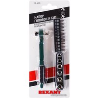 Набор трещотка с головками и битами Rexant 12-6070 (17 предметов)