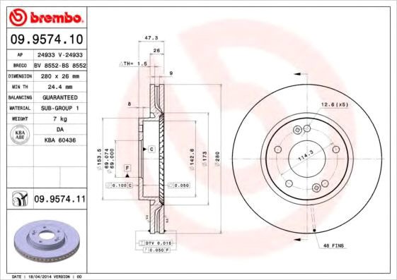 

Brembo 09957410