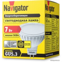 Светодиодная лампочка Navigator NLL-MR16 GU5.3 7 Вт 4000 К (диммируемая)