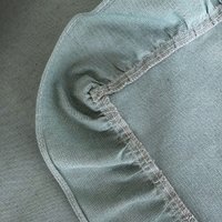 Скатерть ОМурМебель 200x150см прямоугольная с рюшами (синий)