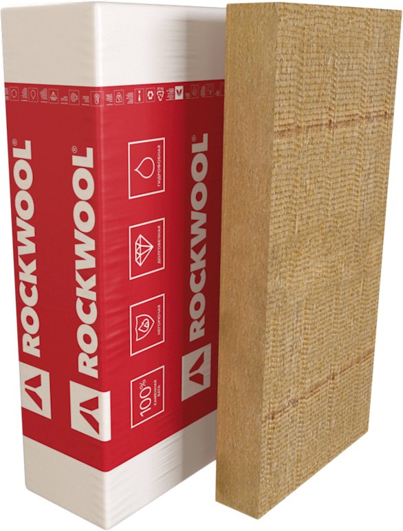 

Теплоизоляция Rockwool Фасад Баттс Д Оптима 1000х600x100 мм