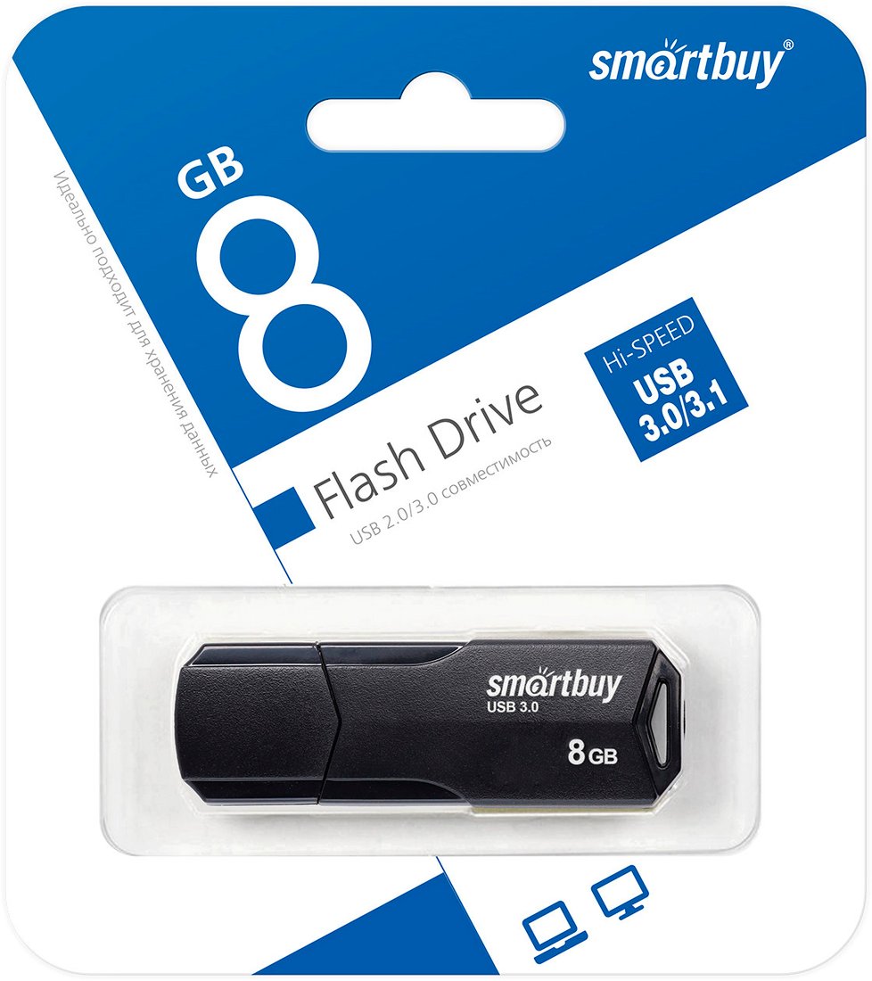 

USB Flash SmartBuy Clue 3.0 8GB (черный)
