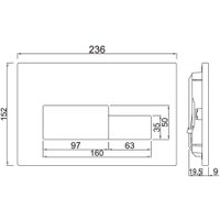 Панель смыва Jaquar JCP-CHR-392415