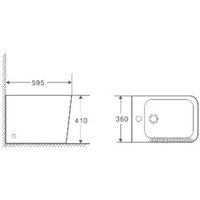 Биде WeltWasser Gelbach 003 MT-BL (черный матовый)