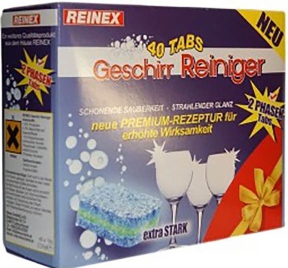

Таблетки для посудомоечной машины Reinex Geschirr Reiniger 40 шт