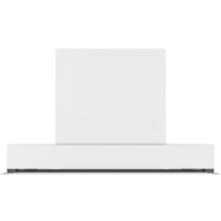 Кухонная вытяжка Elikor Sense Glass 60П-1000 229362 (белый/белое стекло)