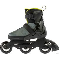 Роликовые коньки Rollerblade Microblade Free 3WD 2021 (р. 28-32, антрацит/лайм)