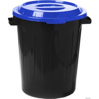 Контейнер для мусора Idea 60 л (черный/синий)
