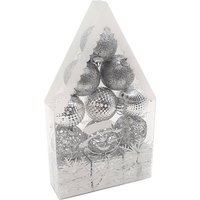 Елочная игрушка MonAmi Новогодний Микс SIL23-145 (12 шт)