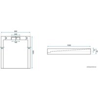 Душевой поддон Rea Grand 100x80 (черный)