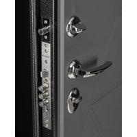 Металлическая дверь Guard Термо MG75 87х205 левая (черное серебро/серый)