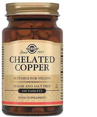 Комплекс Solgar Хелат меди (100 таблеток)