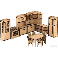 3Д-пазл Lemmo Набор мебели "Кухня" для домика "Венеция"
