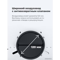 Кухонная вытяжка MAUNFELD Fantasy Light 60 (черный)