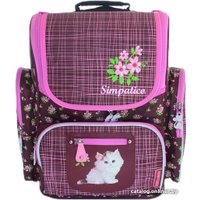 Школьный рюкзак Mike&Mar Simpatico (бордовый/розовый)