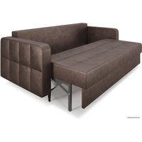 Диван Мебель-АРС Снеп (бархат серо-шоколадный Star Velvet 60 Coffee)
