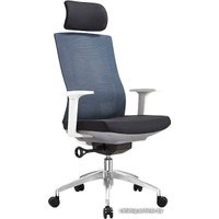 Офисное кресло Directoria Тесла A30 (белый/синий)