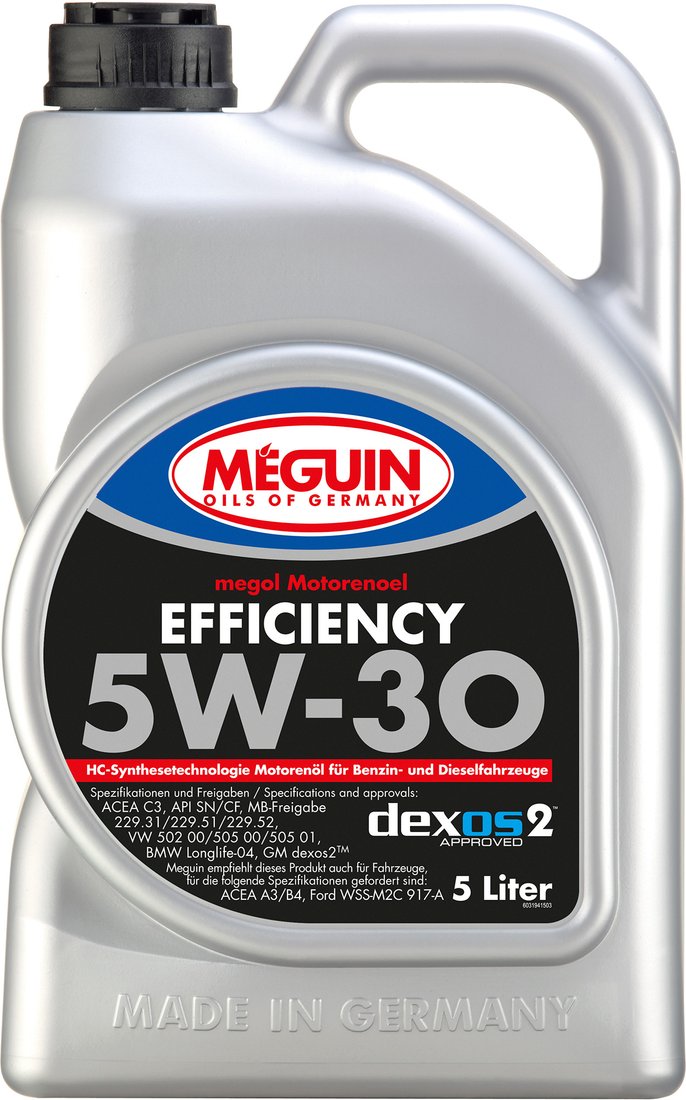 

Моторное масло Meguin Megol Efficiency 5W-30 5л [3194]