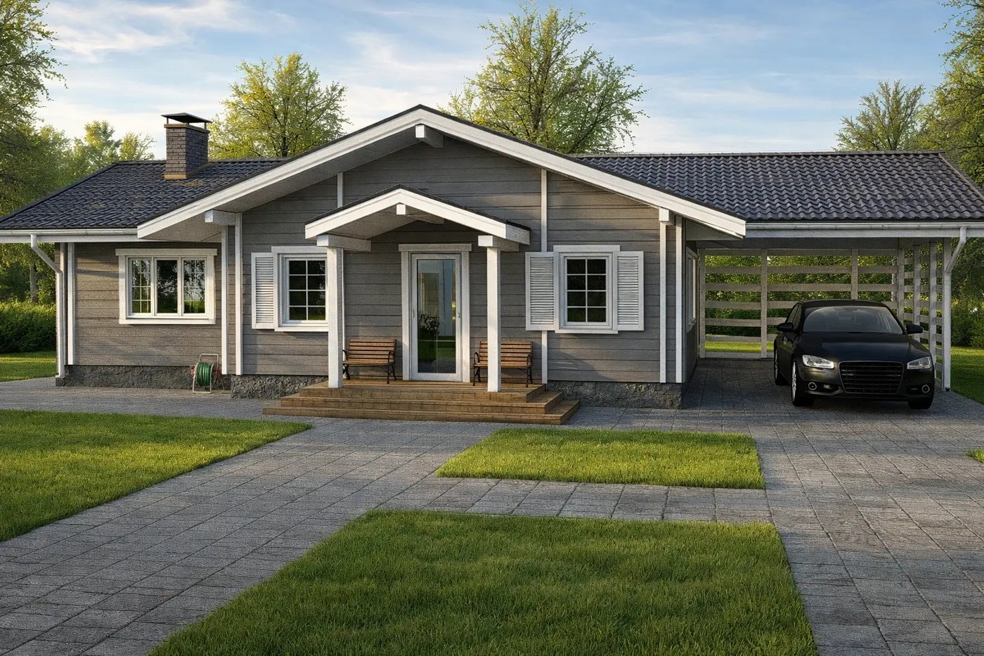 Дом Woods из бруса Langepas light