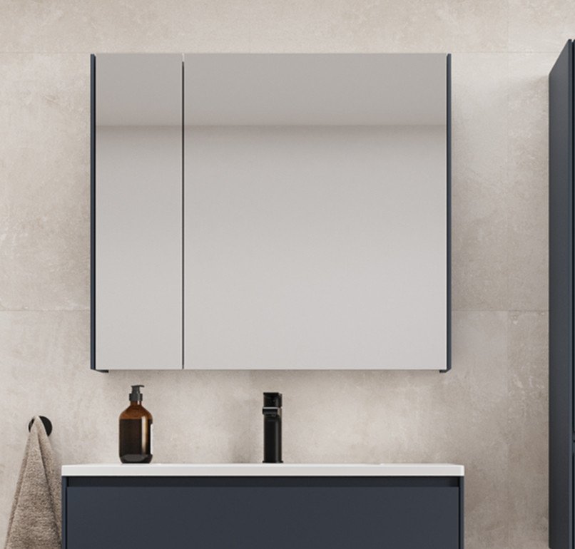 

Symbolite Шкаф с зеркалом для ванной Лима 100 (эмаль, графит)