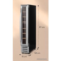 Винный шкаф Klarstein Vinovilla 7 (нержавеющая сталь)