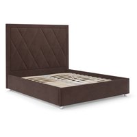 Кровать Мебель-АРС Треви 160 (велюр молочный шоколад НВ-178 13) в Бобруйске