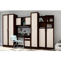 Стенка Астрид-Мебель Юниор ЦРК.ЮНР.01 (венге/анкор белый)