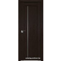 Межкомнатная дверь ProfilDoors 2.70XN L 70x190 (дарк браун, стекло графит)