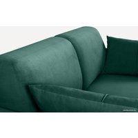 Угловой диван Divan Льери Мини Velvet Emerald 240323 (зеленый)