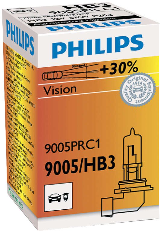 

Галогенная лампа Philips HB3 Vision 1шт [9005PRC1]