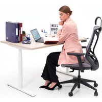 Стол для работы стоя WellDesk WDЕ Flagman 1395x800х28 (белый/пепел)