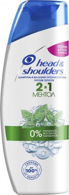 

Шампунь Head & Shoulders против перхоти Ментол 2 в 1 200 мл