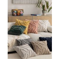 Чехол на подушку Matex Tufted Lines Линии ALEX-34 (светло-серый)