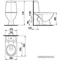 Унитаз напольный Jika Baltic 8242860002429 (без сиденья)