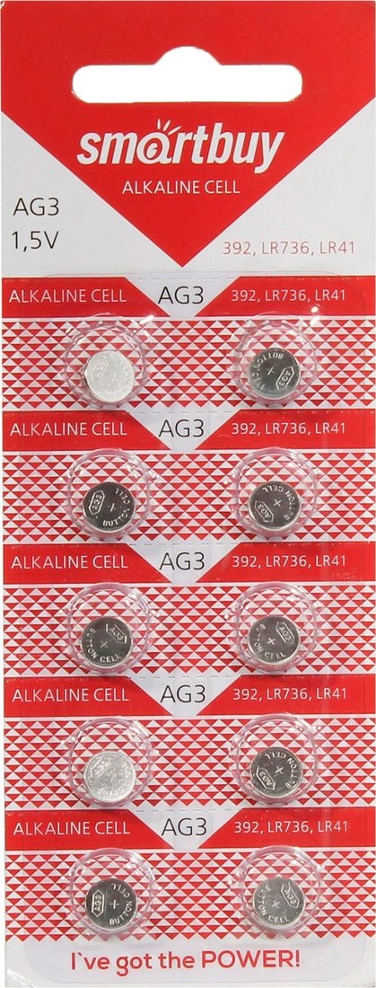 

Батарейка SmartBuy Alkaline AG3 10 шт.
