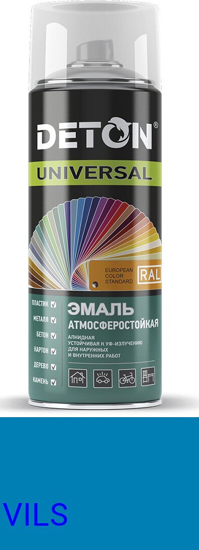 

Эмаль Deton Universal Алкидная атмосферост. RAL 5015 0.52 л (небесно-синий)